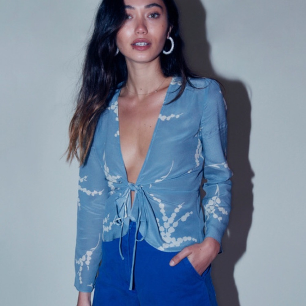 Bianca top in summer loving blue